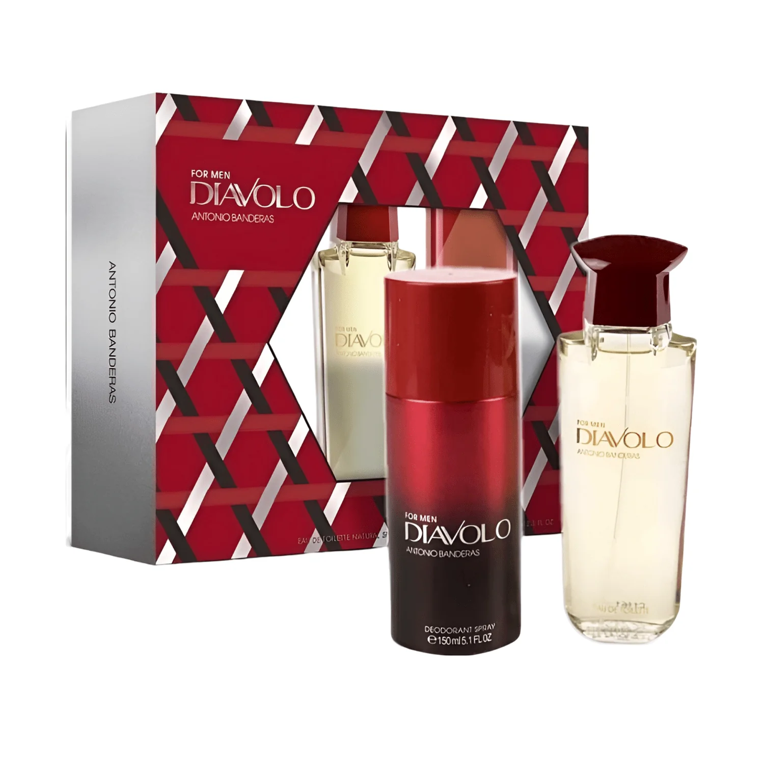 Antonio Banderas Diavolo EDT Deodorant Spray Gift Set for Men