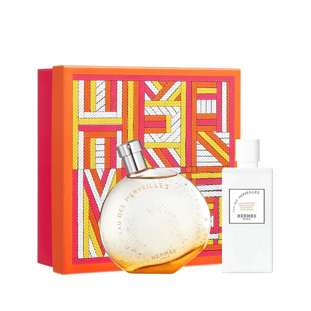 Hermès Eau des Merveilles EDT Moisturizing Body Lotion Gift Set for Women
