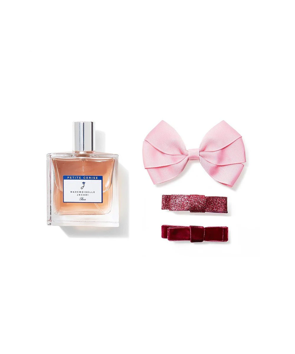 Jacadi Mademoiselle Petite Cerise EDT Hair Clips Gift Set for Women - Image 3