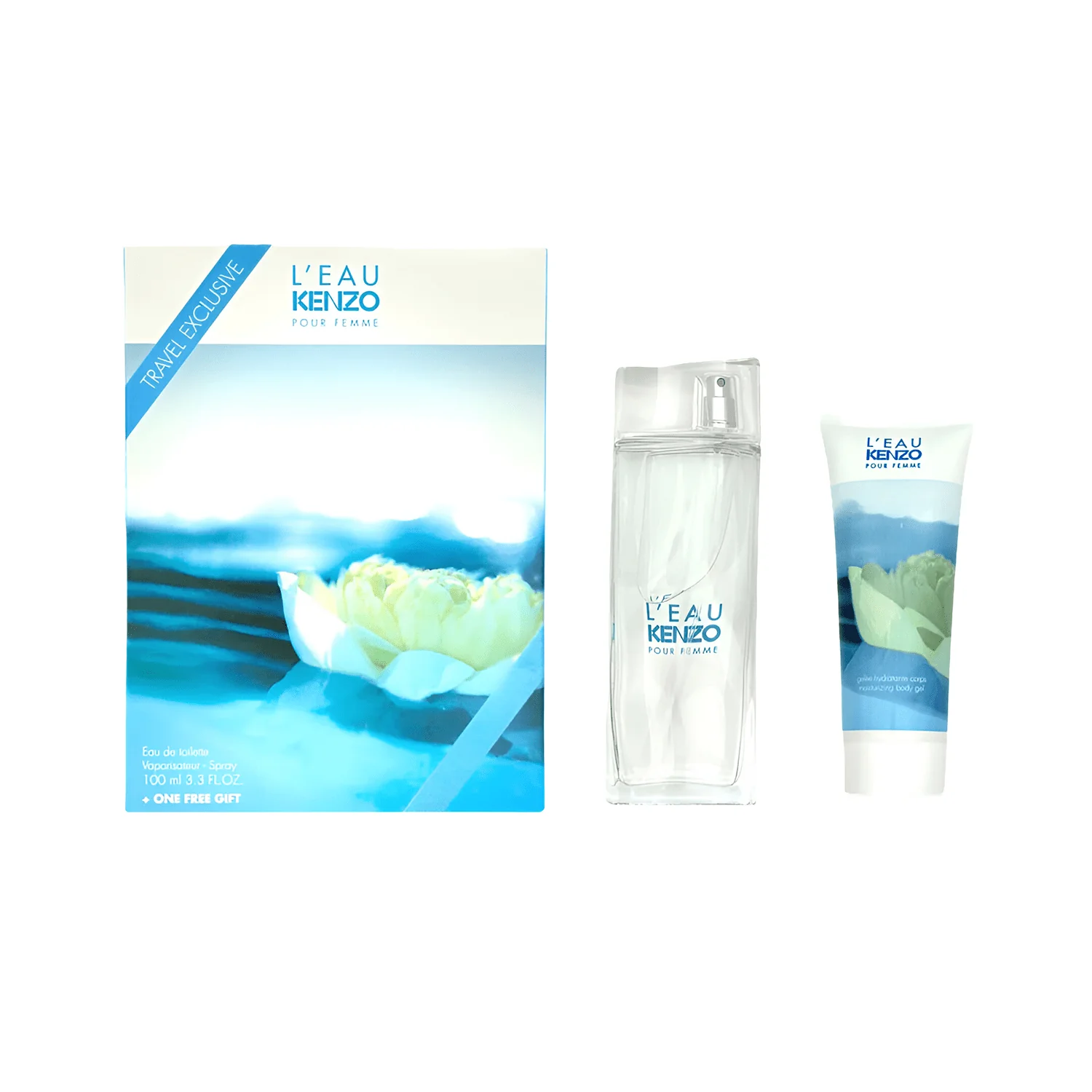 Kenzo L'Eau Kenzo Pour Femme EDT Moisturizing Body Gel Gift Set for Women