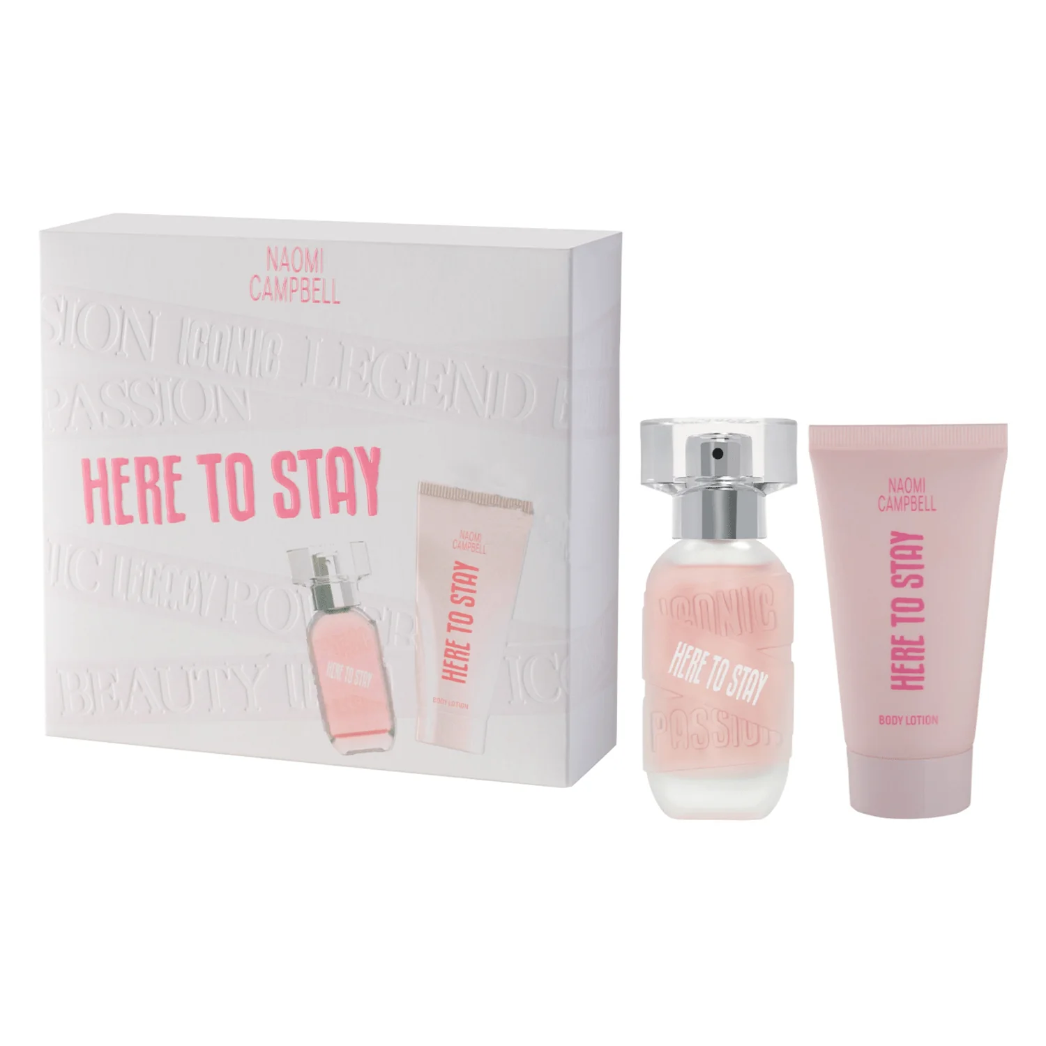 Naomi Campbell Here To Stay EDT Body Lotion Gift Set for Women