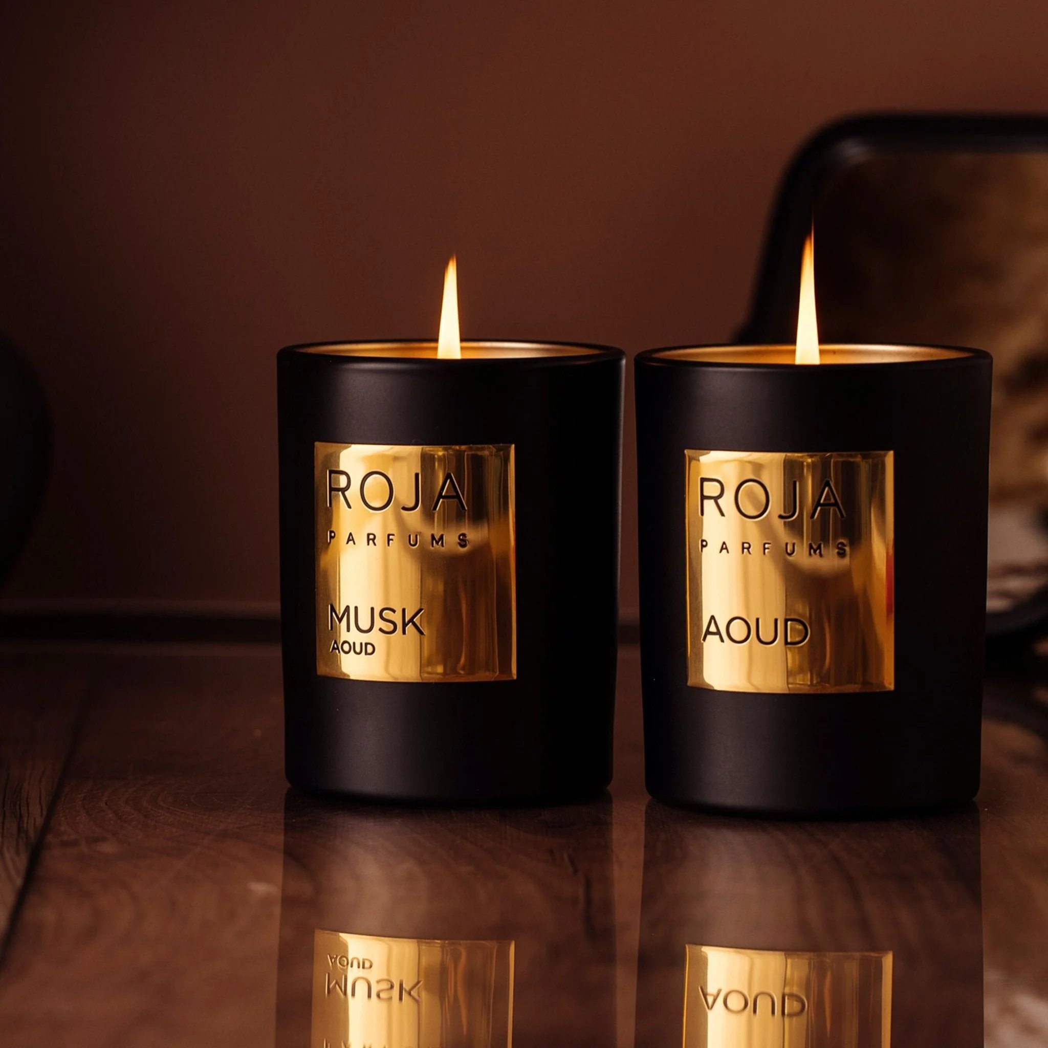 Roja Parfums Musk Aoud Candle - Image 2