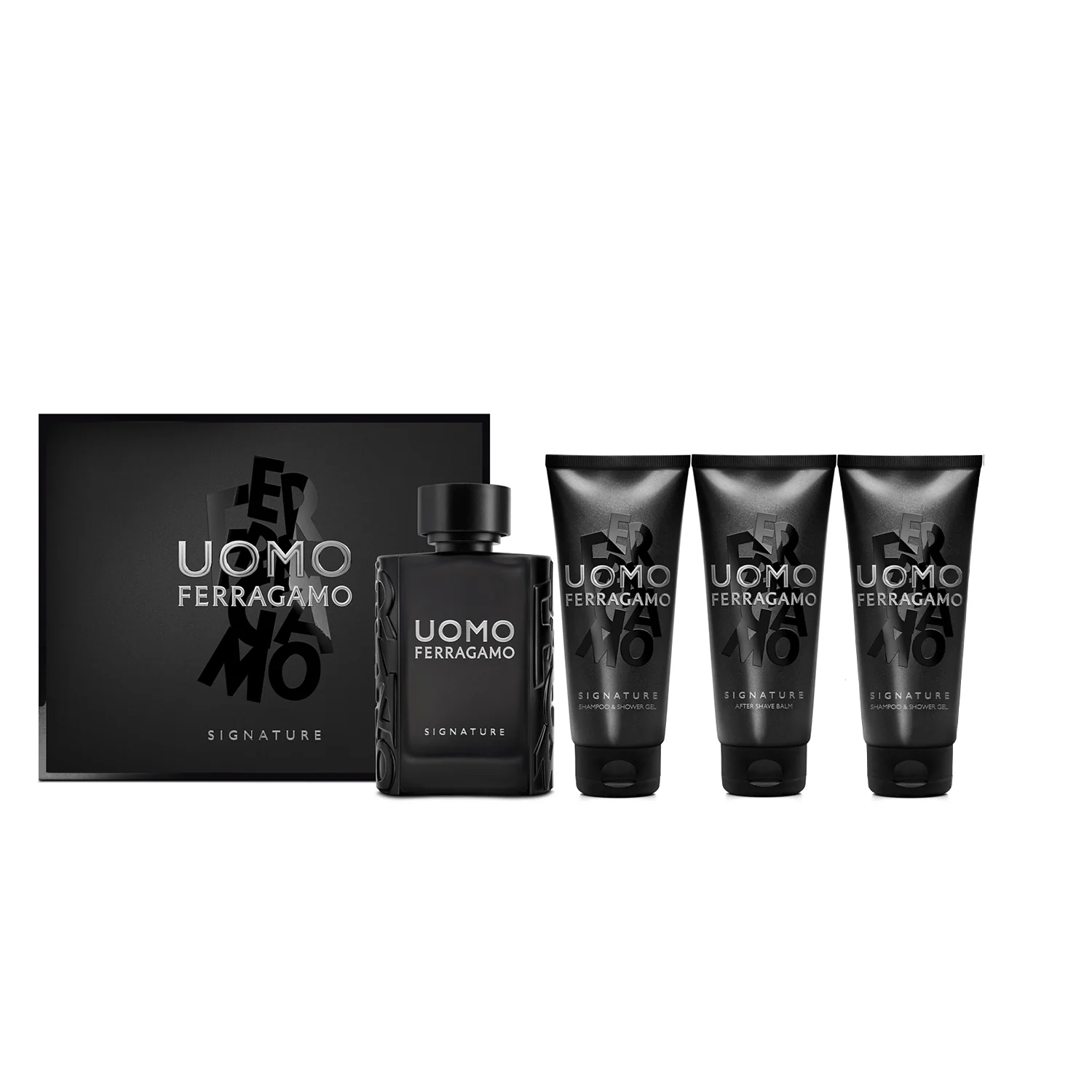 Salvatore Ferragamo Uomo Signature EDP Shampoo & Shower Gel Set for Men